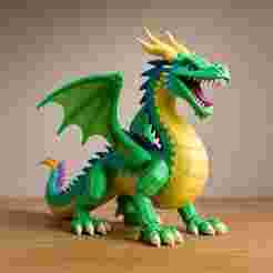 Epic Dragon Figurine – 3D Printable Fantasy Resin Model