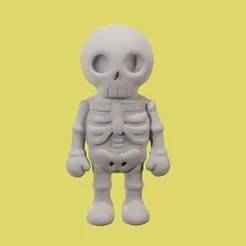 Esqueleto Chibi / Chibi Skeleton (STL)