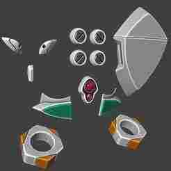 Evangelion Ayanami rei full  PROP set COSPLAY 3D MODEL (STL FILE) FOR PRINTING