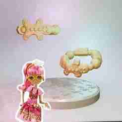 Ever After High Sugar Coated Ginger Breadhouse doll bracelet replacement