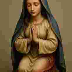 F - Virgin Mary – Realistic Statue | 3D Printable Model