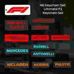 F1 46 Keychain Set - Ultimate F1 Keychain Set