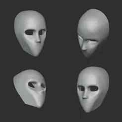 FACELESS KILLER MASK 3D STL FILE | FACELESS KILLER MASK DIGITAL FILE