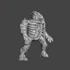 FAN ART INHUMANOIDS 1986 D COMPOSE OPEN CHEST RETRO FIGURE