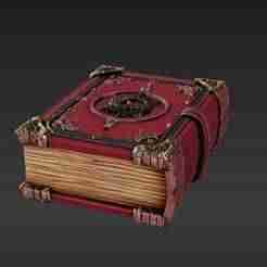 Fantasy Spellbook Dice Case with D20 Emblem for TTRPG