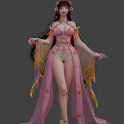 Female Character Statue Fantasy Elegant Princess