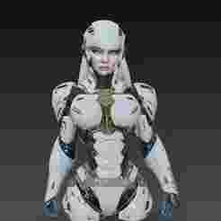 Female-Cyborg Bust