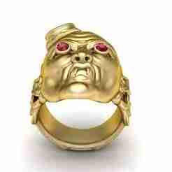 Fierce Demon Face Ring