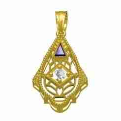 Filigree Art Deco Diamond Pendant