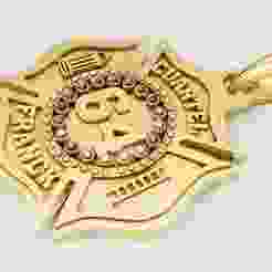 Firefighter Pendant 3d printable model