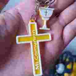 First communion key ring