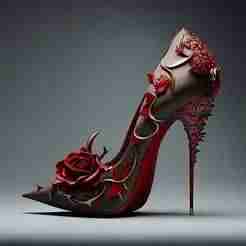Floral Fantasy High Heel