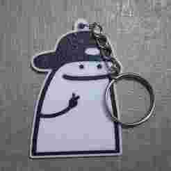Flork Key Ring with Cap (3mf and stl)
