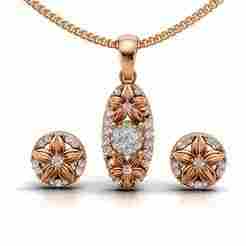 Flower earring and pendant