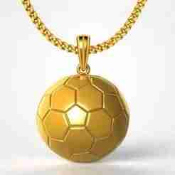 football pendant charm