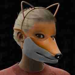 Fox Snout Mask - Perihelion Prints