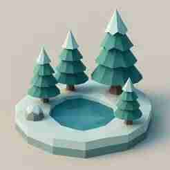 Frozen Lake Diorama