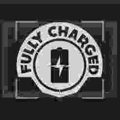 Fully charged t-shirt stencil
