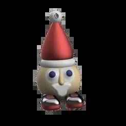 🎅 Funny Santa Christmas bauble - 3D printed tree decoration 🎄