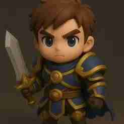 Garen, the Force of Demacia (League of Legends) - 3D Chibi Design