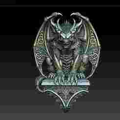 GARGOYLEV1 (FOR GOTHIC DECORATION, PLACE ANYWHERE)