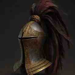 GELMIR KNIGHT HELMET Cosplay STL Fan Art Model – Life Size Printable Armor