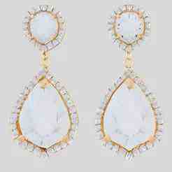 Gemstone Drop Earrings