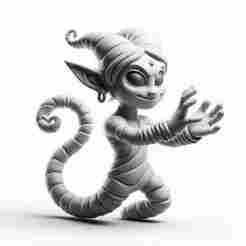 Genie Boy Figurine 3D Print – Open Hand Showpiece