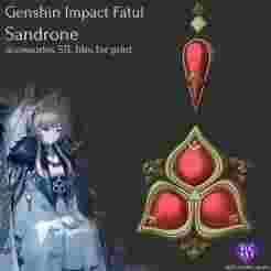 Genshin Impact Fatui Harbinger Sandrone accessories STL files for print