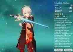 genshin impact freedom sword