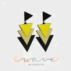 Geometric Triangle Earrings – Bold Layered 3D Printable STL File