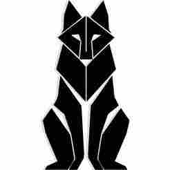 geometric wolf 5 - 2D/3D Wall Art STL+SVG For CNC Router, Plasma, Waterjet, Laser & 3D Printer