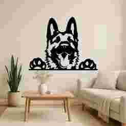 German Shepard Dog - Wall Art Multicolor