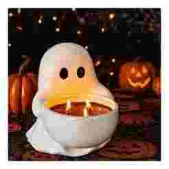 Ghost Candle Holder Halloween Bowl Ghost Candle Holder Halloween Bowl