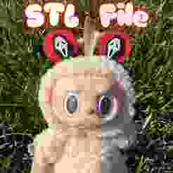 Ghost Halloween Labubu Headband