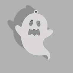 Ghost Keychain - Halloween