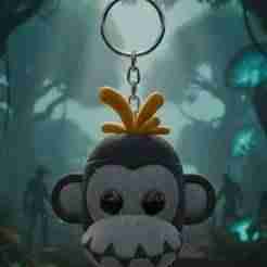 Ghost Monk Keychain - Fortnite Shadow Series - Fortnite - Ready to Print