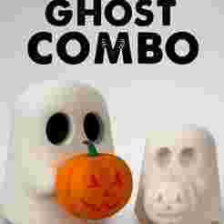 🎃👻 Ghost Pumpkin Duo