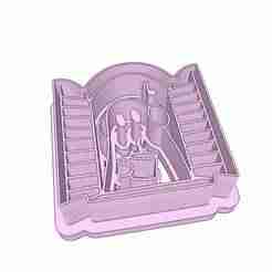 Ghost with Coffee In Window Clay Cutter - 35mm