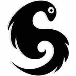 ghost wrapped in a swirling wind spiral 1 - 2D/3D Wall Art STL+SVG For CNC Router, Plasma, Waterjet, Laser & 3D Printer