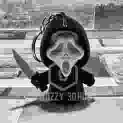 Ghostface miniature from scream Halloween