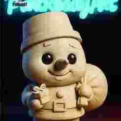 ⛄ "Gift Bringer" Chibi Snowman (STL)