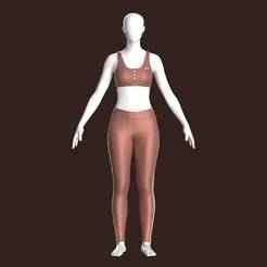 Girls Bralette With Leggings V3  | Marvelous / Clo3d / obj / fbx