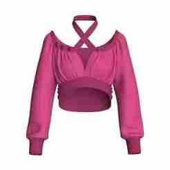 Girls Crop Sweat Tops | Marvelous / Clo3d / obj / fbx