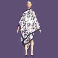 Girls Printed Midi Dress V2  | Marvelous / Clo3d / obj / fbx