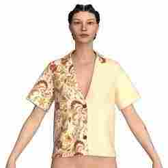 Girls Printed Short Shirt  | Marvelous / Clo3d / obj / fbx