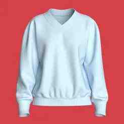 Girls Sweater-Blue   | Marvelous / Clo3d / obj / fbx
