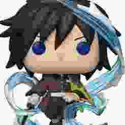 Giyu Tomioka (Demon Slayer) - 3D Model Funko POP Style