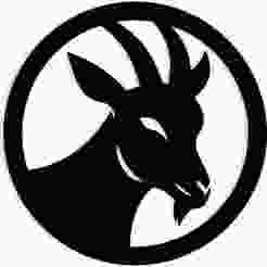 goat head inside a circle 2 - 2D/3D Wall Art STL+SVG For CNC Router, Plasma, Waterjet, Laser & 3D Printer