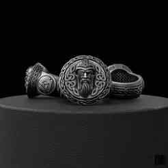 God Odin Ring 3D Model